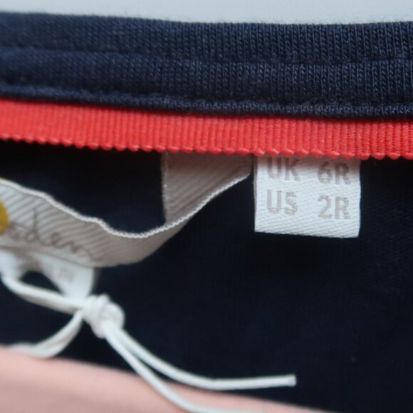 Boden Navy Ruched Waist Cap Sleeve Dress Size 2R - Picture 5 of 8